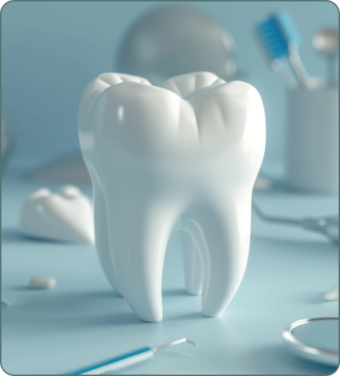 Dental diseases and conditions illustration